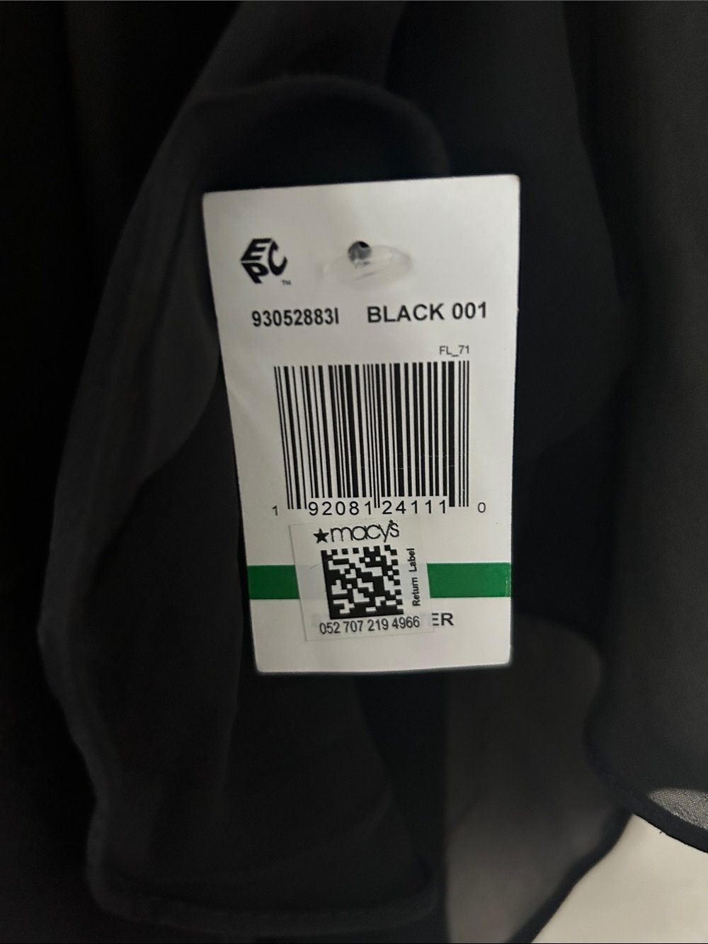 MSK Black Cold-Shoulder Wide-Leg Jumpsuit with Chiffon Overlay. NWT - Picture 11 of 12